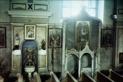historické foto interiéru kostela