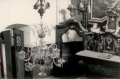 historické foto interiéru kostela