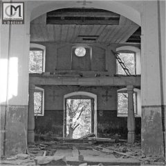 historické foto interiéru kostela
