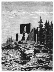 rytina ruiny kostela