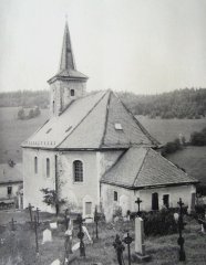 historické foto kostela