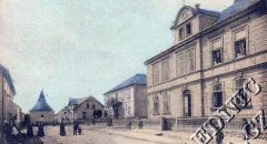 výřez snímku s kostelem z předcházející pohlednice