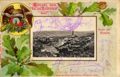 dobová pohlednice města s kostelem