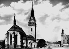 historické foto kostela