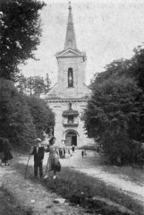 historické foto původního kostela
