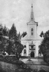 historické foto původního kostela