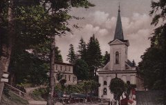 historické foto původního kostela