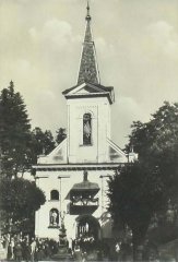 historické foto původního kostela