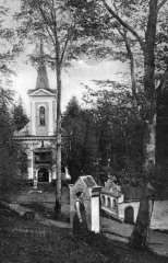 historické foto původního kostela