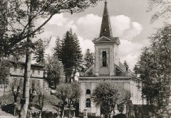 historické foto původního kostela
