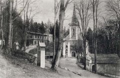 historické foto původního kostela