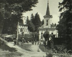 historické foto původního kostela