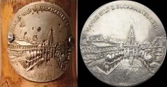 štítky na turistickou hůl s vyobrazením kostela