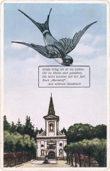dobová pohlednice s námětem poutního areálu