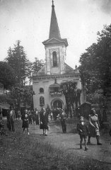 historické foto původního kostela