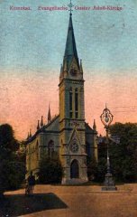 dobová pohlednice s motivem kostela