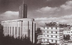 bývalý klášterní kostel od jihovýchodu před demolicí