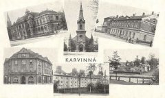 dobová pohlednice města s kostelem