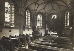 historické foto interiéru kostela