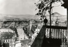 pohled z děkanského kostela na kostel sv. Františka