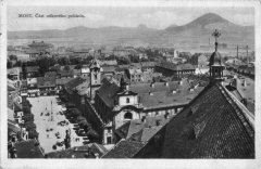 pohled z děkanského kostela na klášter minoritů s kostelem sv. Františka