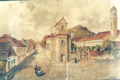 obraz s motivem kostela (vpravo)