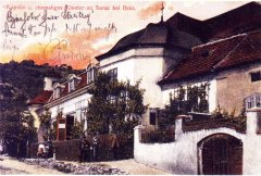 dobová pohlednice s motivem kostela