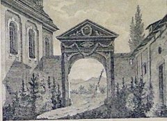 kresba kostela