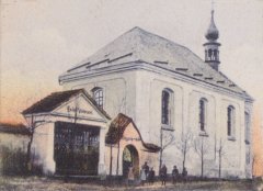 historické foto kostela