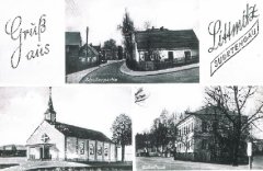 historické foto vsi s kaplí