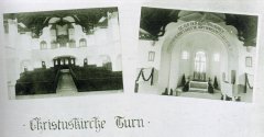 historické foto interiéru kostela