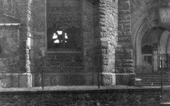 detail stěny kostela