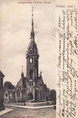dobová pohlednice s námětem kostela