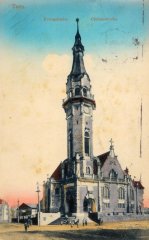 dobová pohlednice s námětem kostela