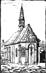 kresba kostela
