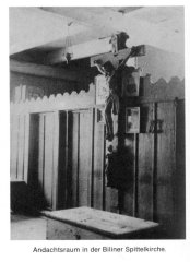 historické foto interiéru kostela