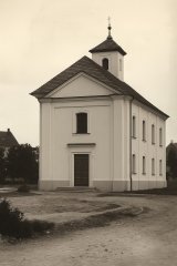 vizualizace přední strany původního kostela