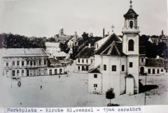 historické foto původního kostela
