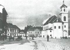 historické foto původního kostela