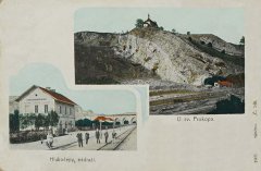 historická pohlednice s kostelem