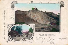 kostel na dobové pohlednici