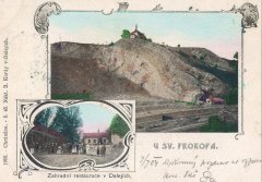 dobová pohlednice s kostelem