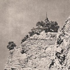 historické foto kostela - detail