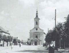 historické foto původního kostela