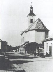 historické foto původního kostela