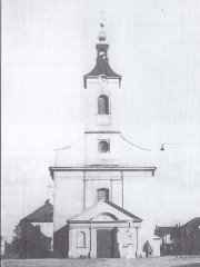 historické foto původního kostela