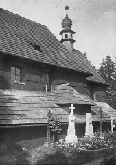 historické foto původního kostela