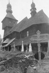 historické foto původního kostela
