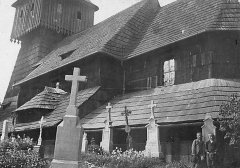 historické foto původního kostela