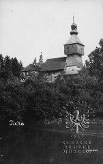 historické foto původního kostela